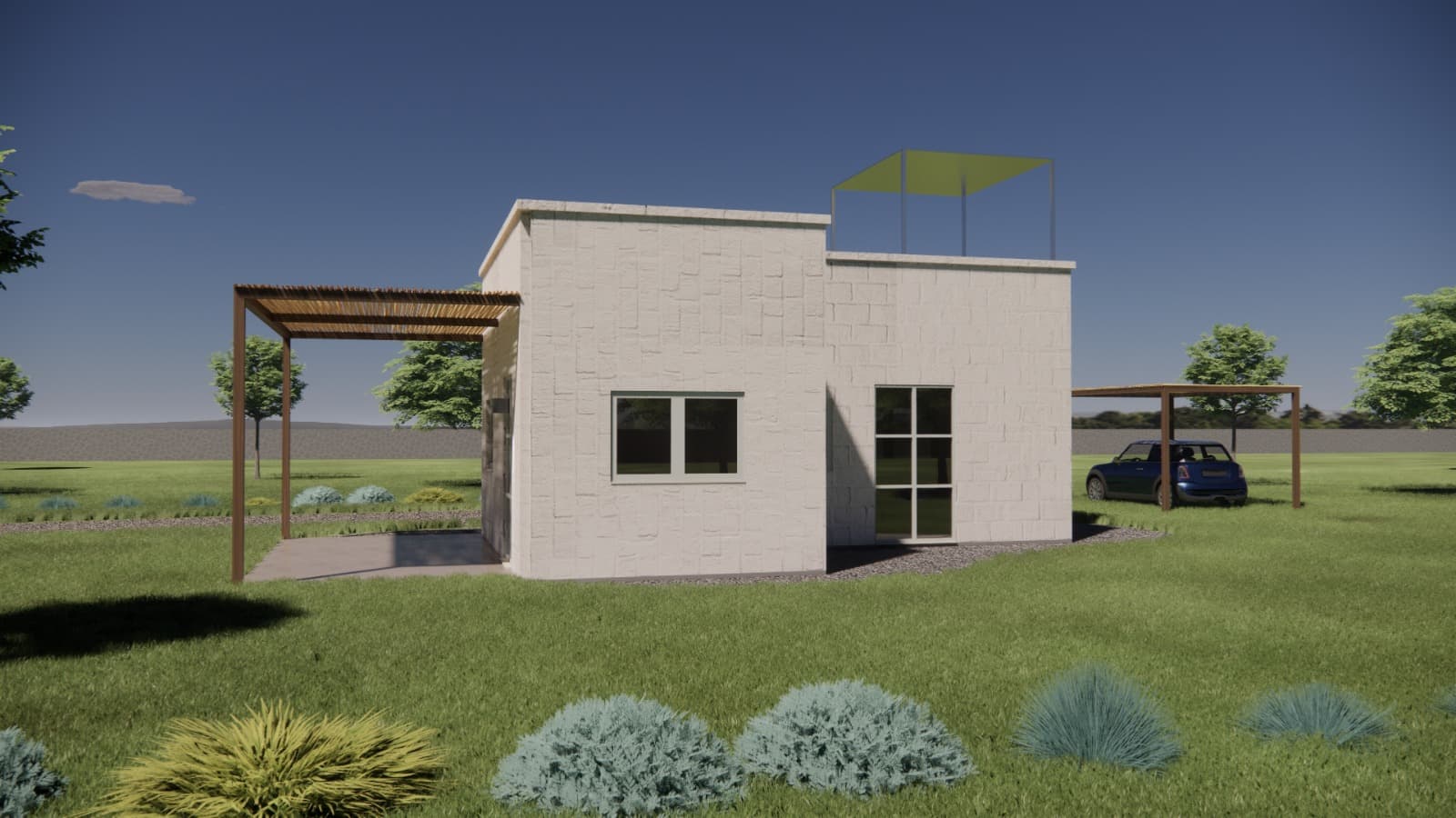 Maison de campagne Serranova - Vue 3D